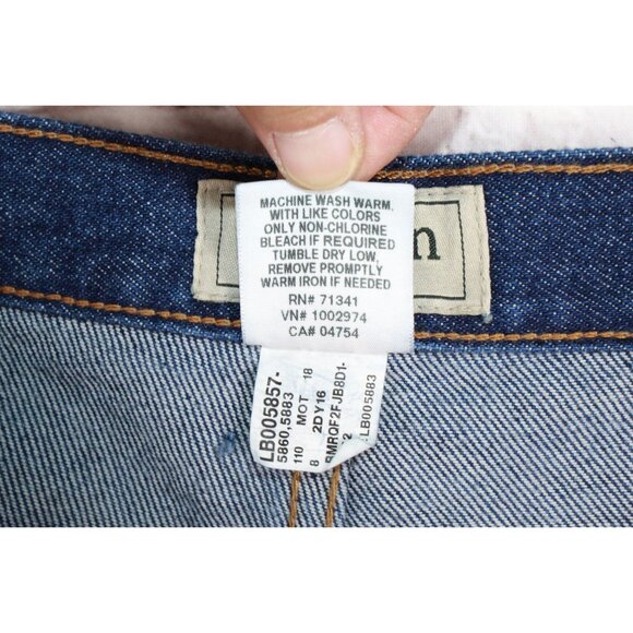 LL Bean Double L Jeans Relaxed Fit Straight Leg Cotton Stonewashed 42x32 - Picture 5 of 11